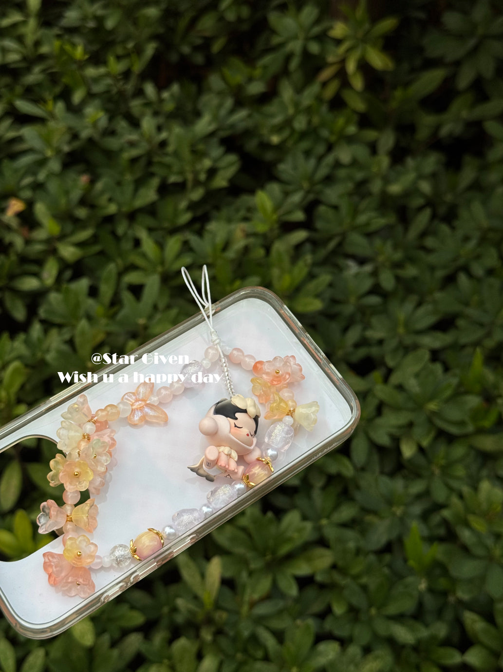 Popbean Skull Panda Phone Charm