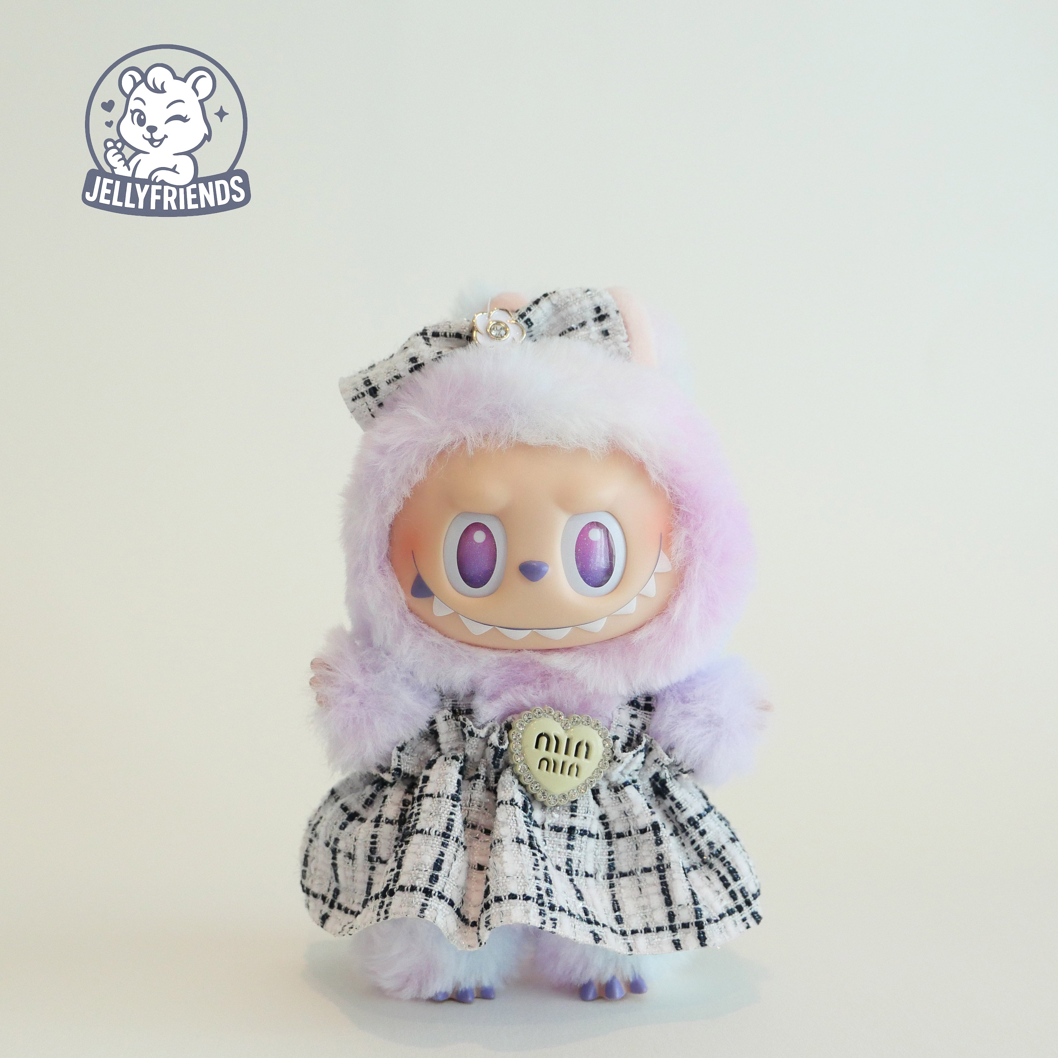 Tweed Dress for Labubu