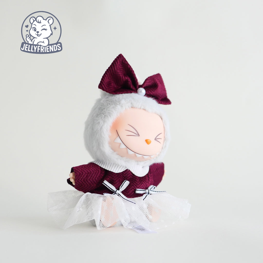 Berry Velvet Princess Set for Labubu