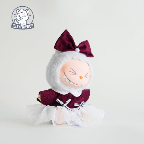 Berry Velvet Princess Set for Labubu
