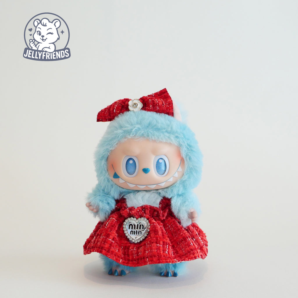 Tweed Dress for Labubu