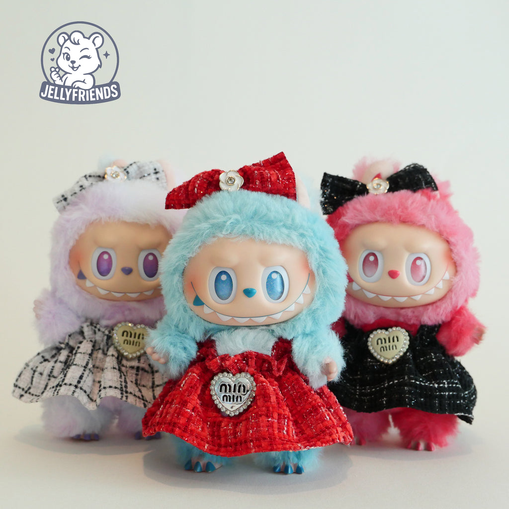 Tweed Dress for Labubu