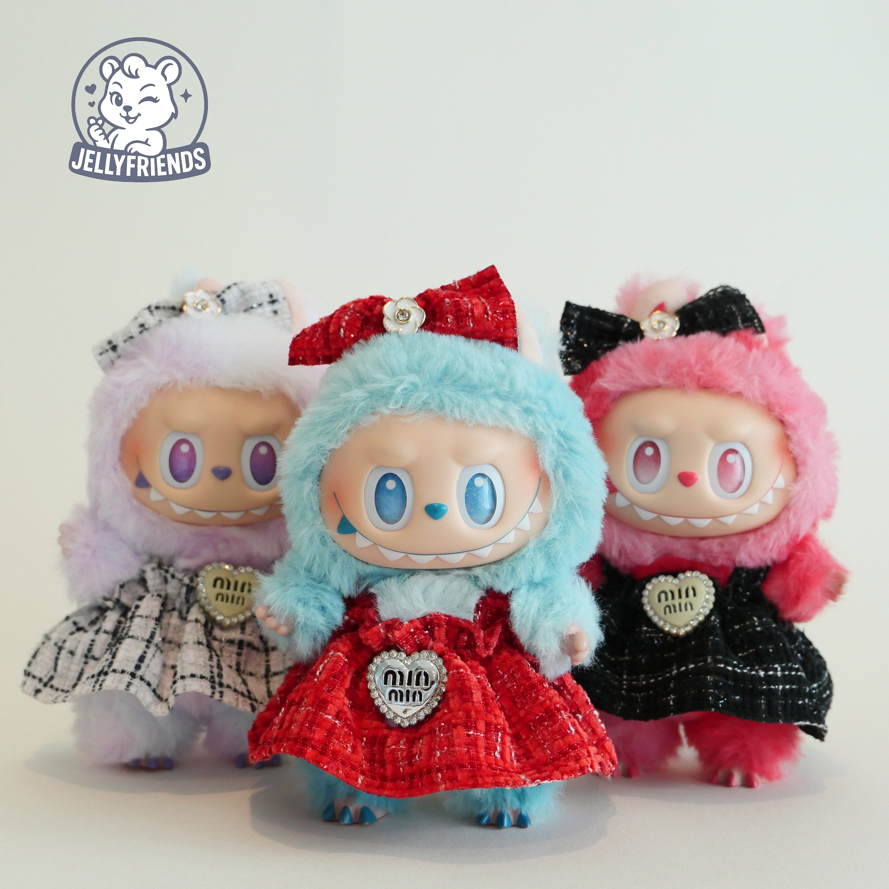 Tweed Dress for Labubu