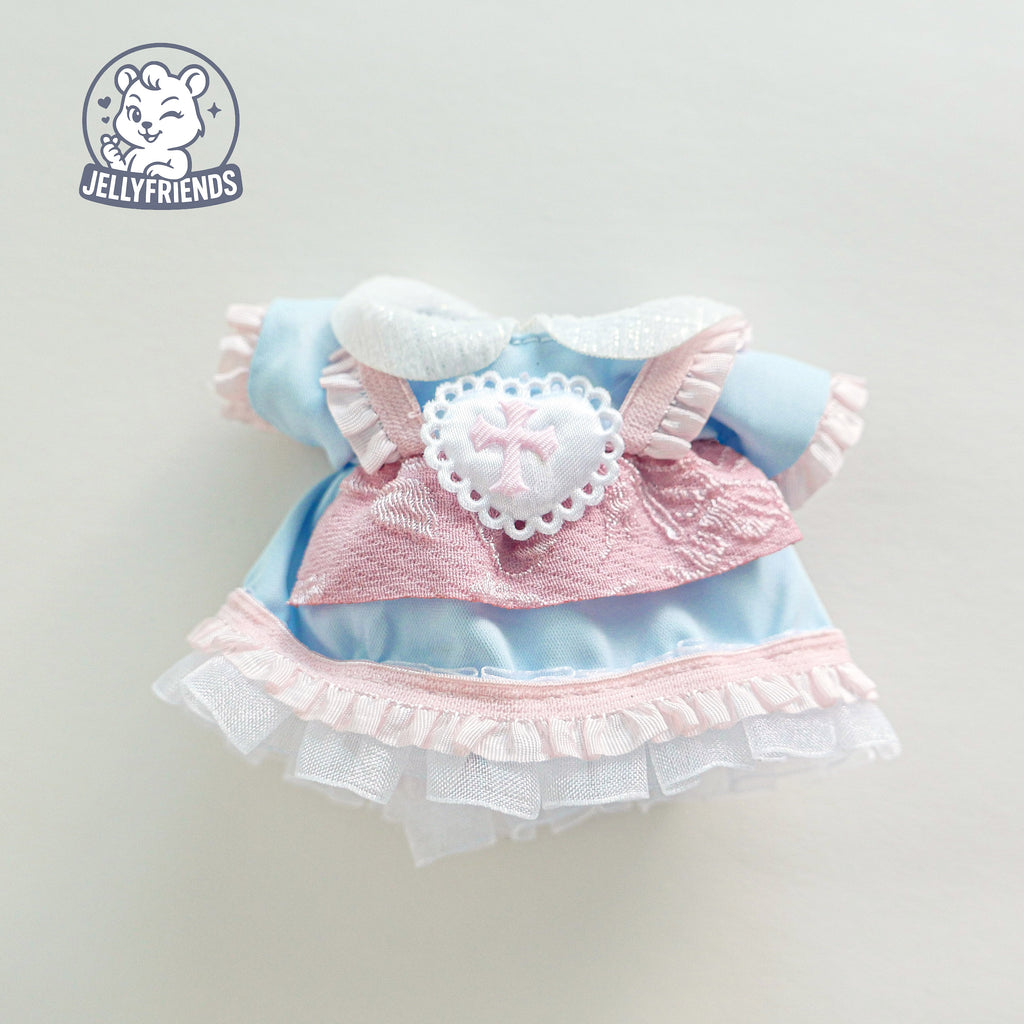 Cotton Candy Heart Outfit Set for Labubu