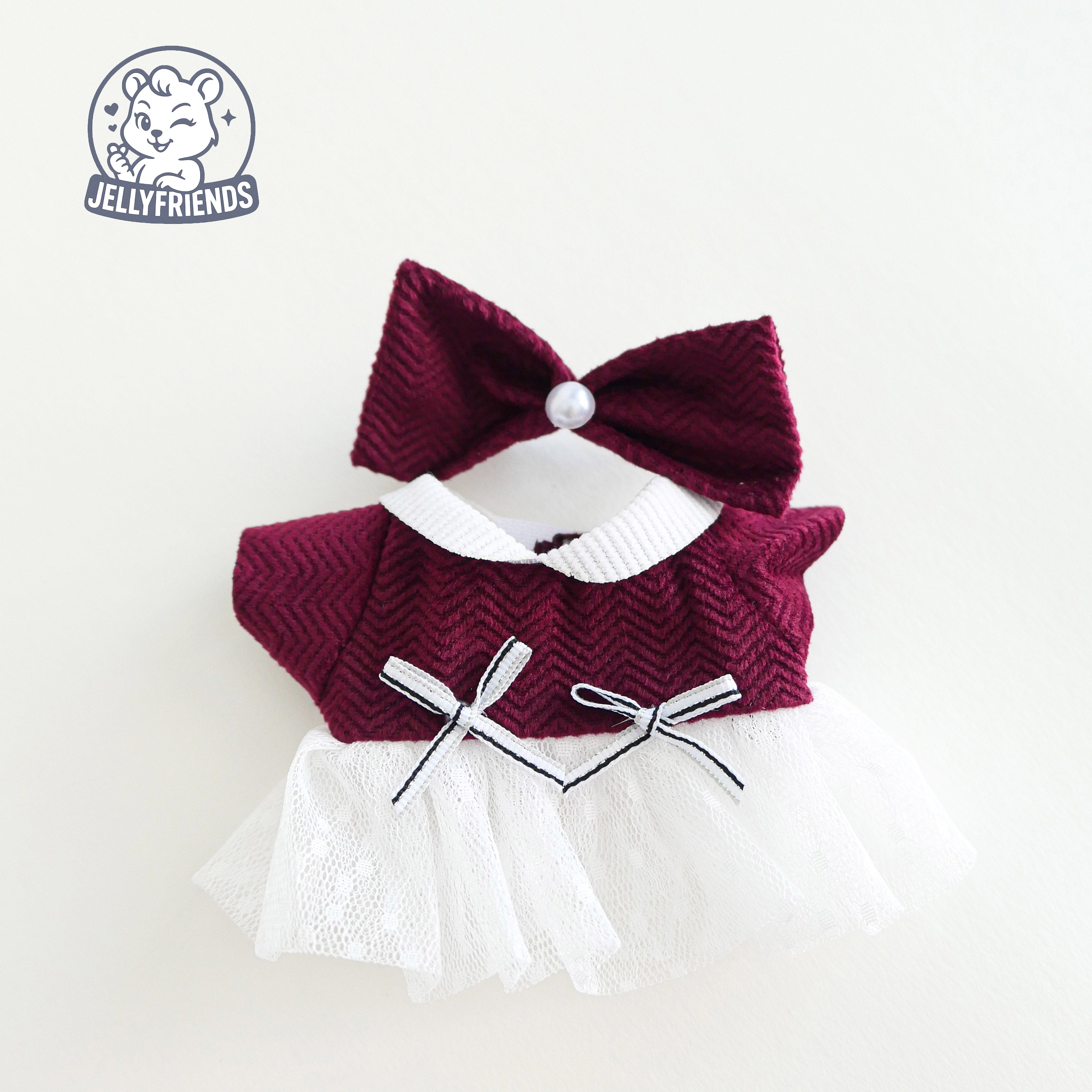 Berry Velvet Princess Set for Labubu