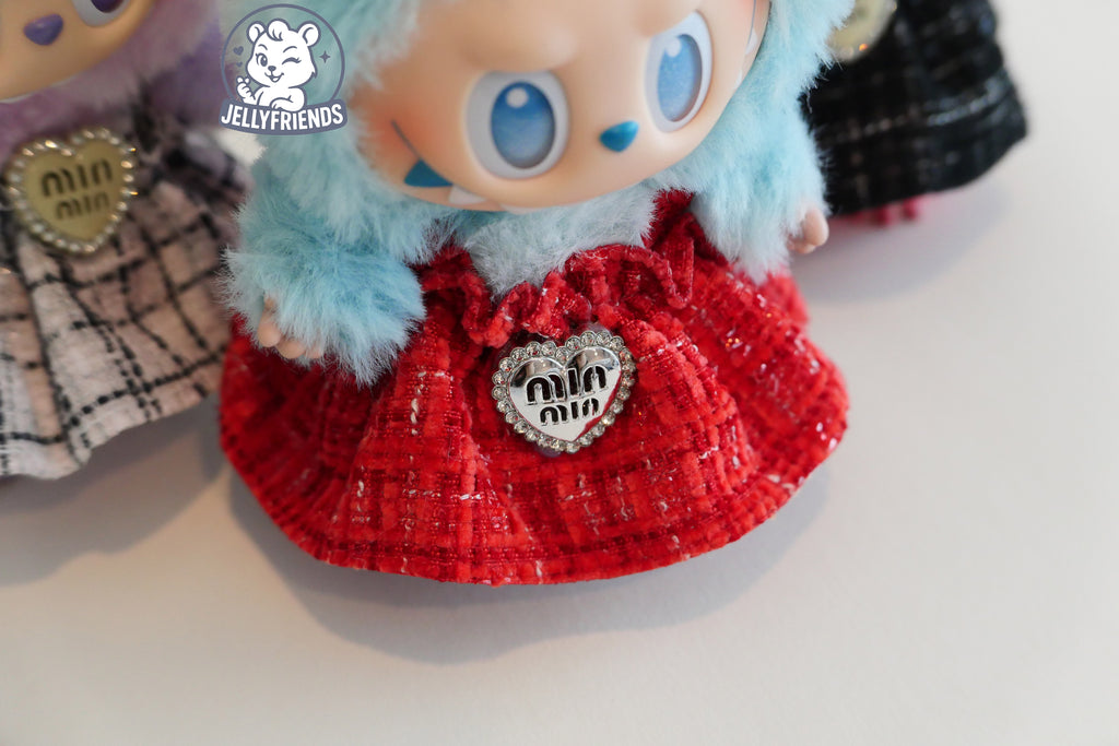 Tweed Dress for Labubu