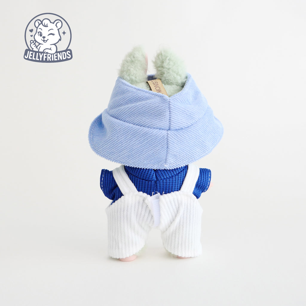 Blue Monster Overall Set for Labubu