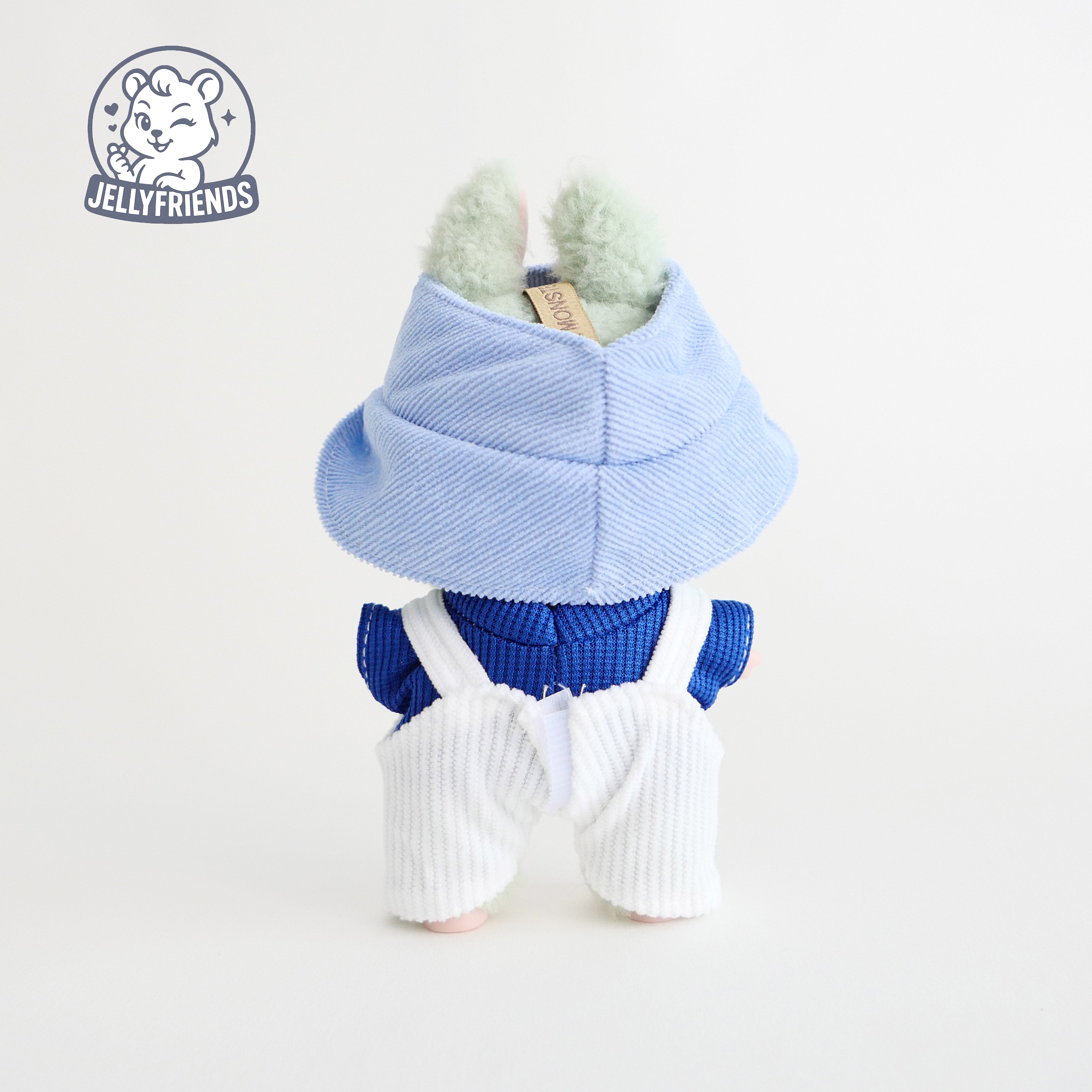 Blue Monster Overall Set for Labubu