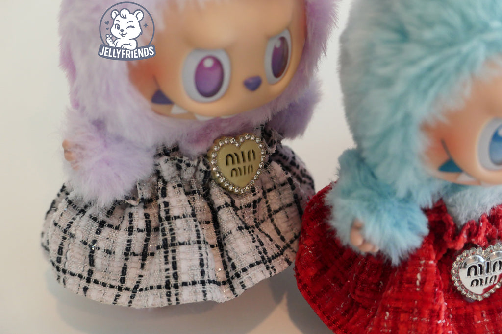 Tweed Dress for Labubu