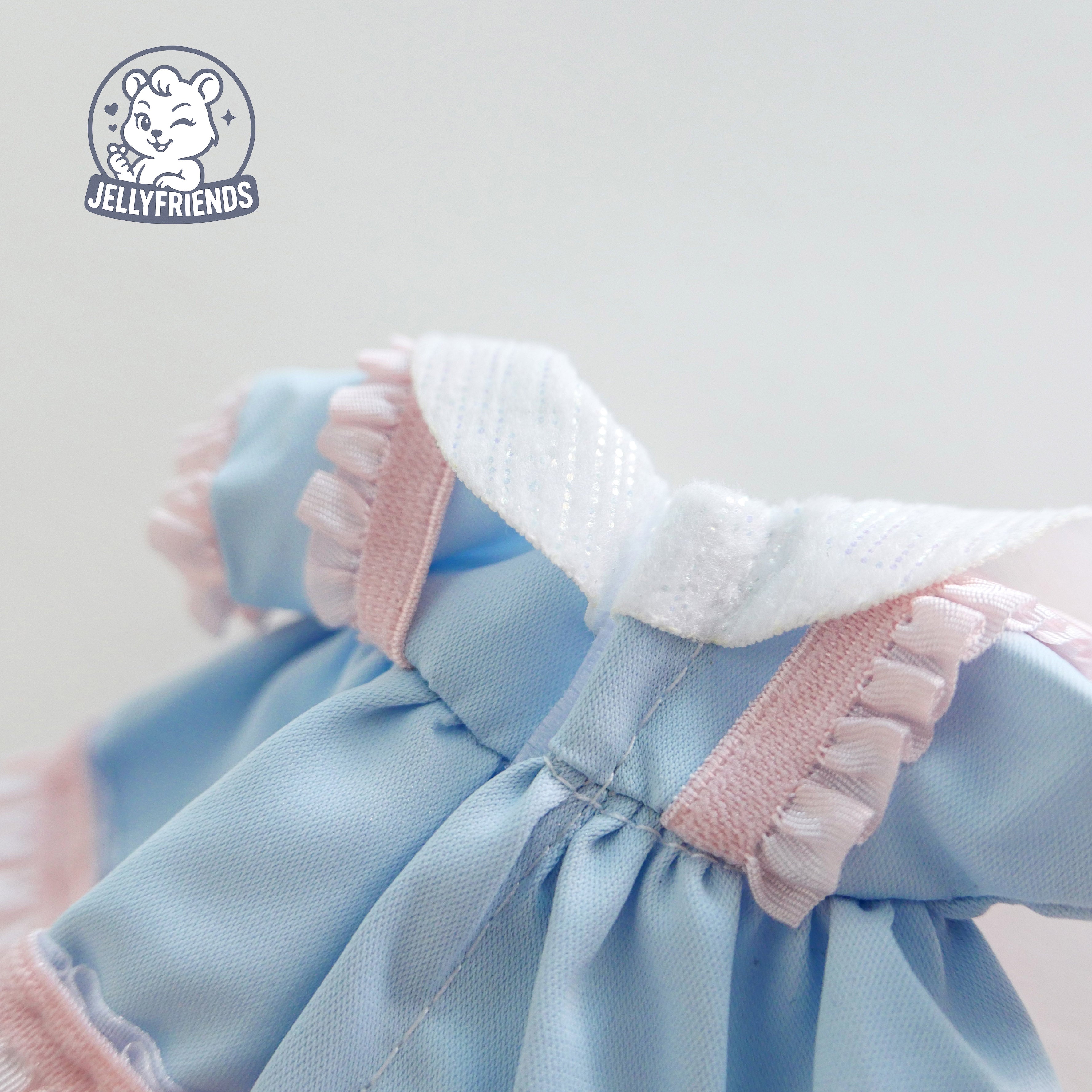 Cotton Candy Heart Outfit Set for Labubu