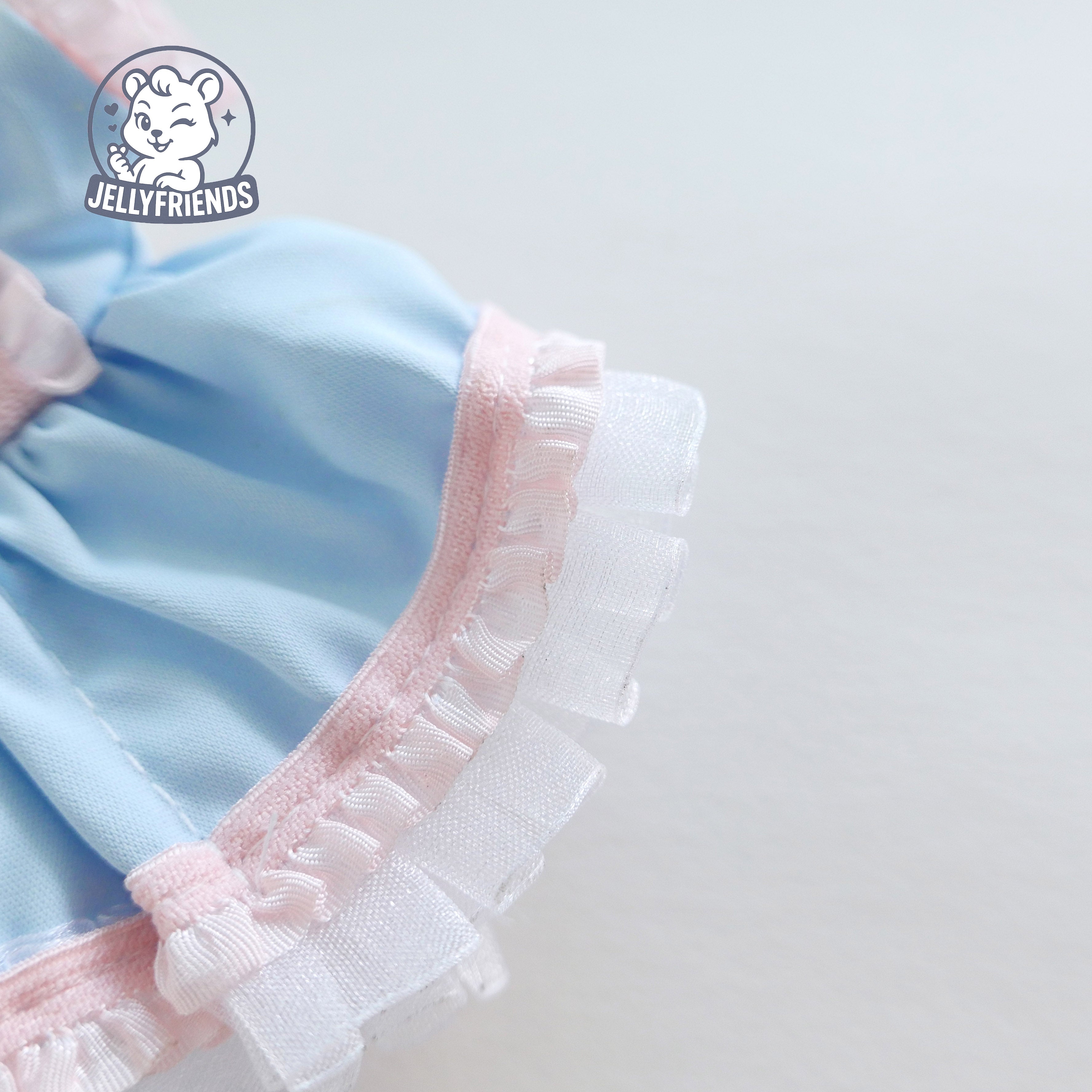 Cotton Candy Heart Outfit Set for Labubu