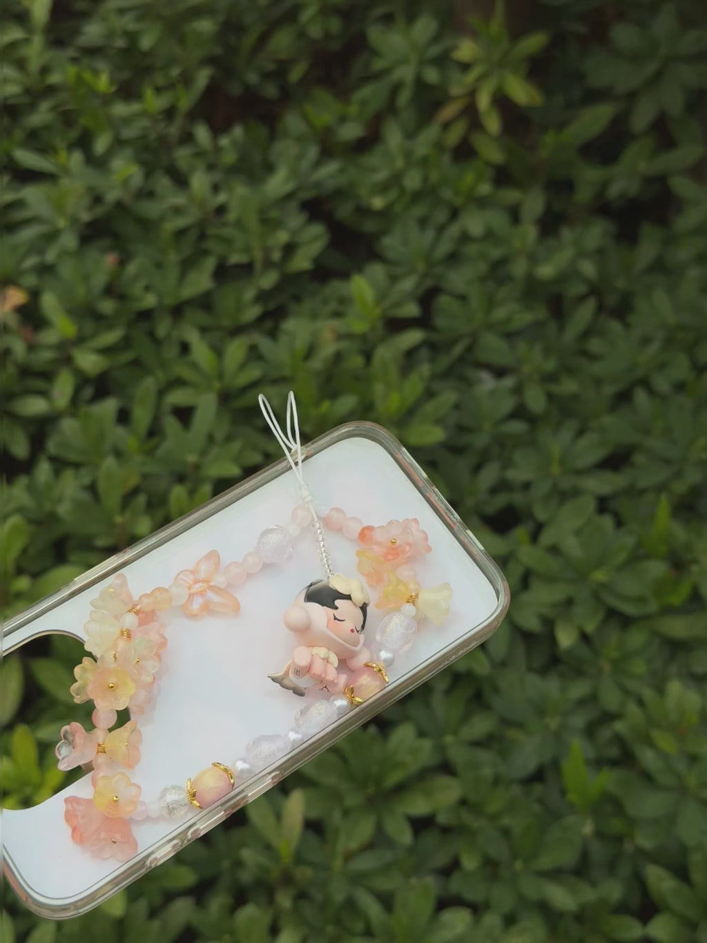 Popbean Skull Panda Phone Charm